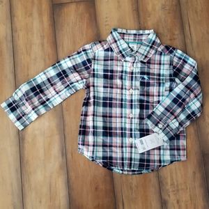 Carters Spring Button up Dress Shirt 18m